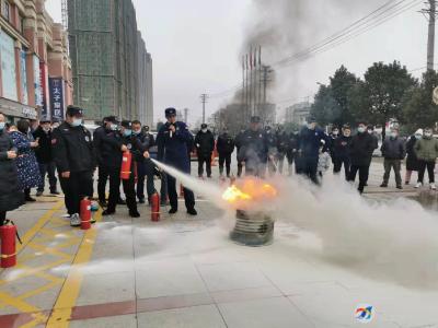 咸安商贸物流区开展冬季消防应急集中培训演练