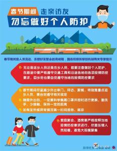 春节期间走亲访友勿忘做好个人防护