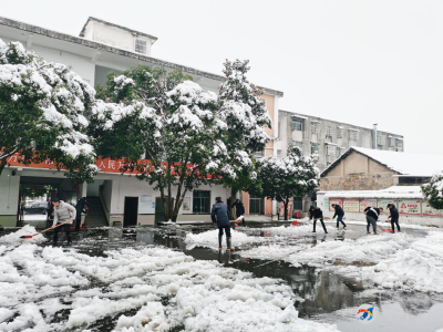 汀泗桥镇：浴“雪”奋战，吹响新征程的号角