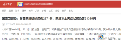 2022年4月22日湖北省新冠肺炎疫情情况