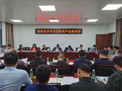 纾难解困，共商发展，咸安开发区召开机电产业座谈会