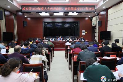 咸安区召开2022年度人大代表建议、政协提案交办工作会议