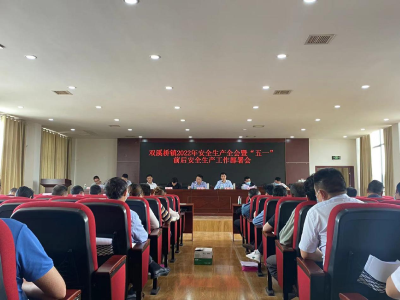 双溪桥镇召开安全生产全会暨“五一”前后安全生产工作部署会