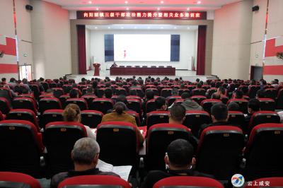 向阳湖镇开展三级干部业务培训