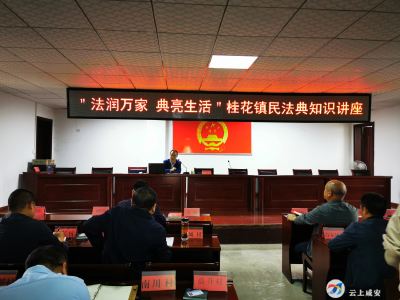 桂花镇：强化《民法典》学习 提升服务群众的法治能力