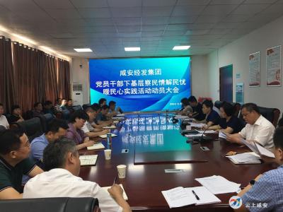 区经发集团召开党员干部下基层察民情解民忧暖民心实践活动动员会