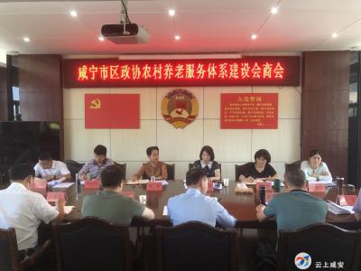 市、区政协召开农村养老服务体系建设会商会