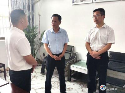 魏月明一行来咸安调研平安建设工作