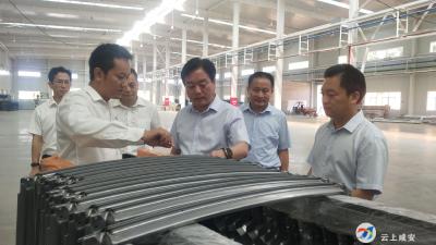 顾兴旺调研敏惠汽车零部件有限公司搬迁落户情况时强调：  要想在先、干在前，千方百计为企业解决后顾之忧