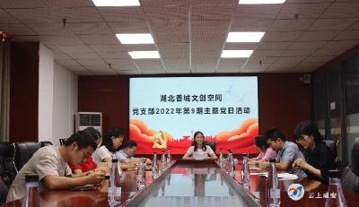 香城文创空间召开2022年第9期支部主题党日 活动