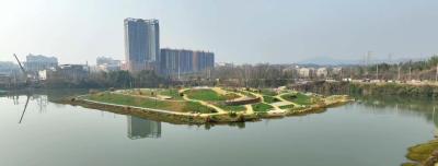 咸宁龙潭河心岛公园 预计4月1日建设完成