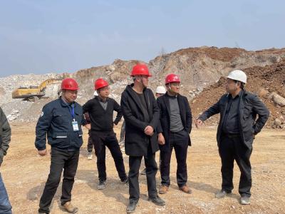 咸安多部门对非煤矿山复绿工程进行联合检查