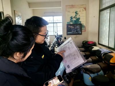 桂花市场监管所开展电动自行车质量安全专项监督检查
