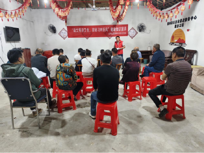 沿河社区开展公共卫生健康知识宣讲