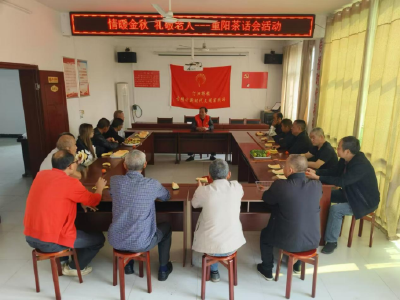 汀泗桥镇古塘村开展“情暖金秋·礼敬老人”重阳节茶话会活动