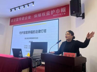咸安区总工会公益律师周雪琴：为职工播撒法治的阳光