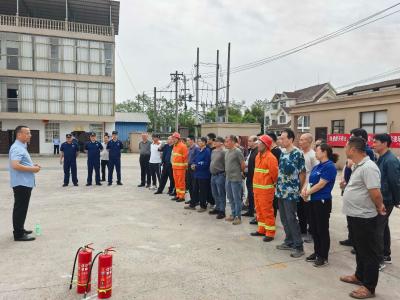 向阳湖镇：开展消防应急演练 筑牢安全“防火墙”