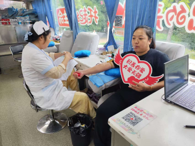 贺胜桥镇开展无偿献血活动