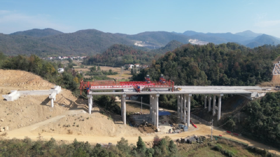 历时13个月建设，G351大屋刘大桥即将完工