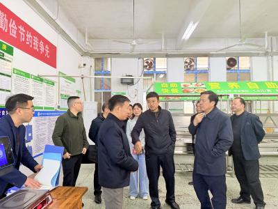市领导深入咸宁东方外国语学校调研指导校园食品安全工作