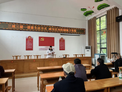 “三减三健”进乡村  方言科普接地气——向阳湖镇卫生院健康宣传活动走进斩关村
