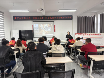 香城社区开展全民国家安全教育日主题宣传活动