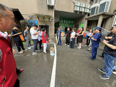 书台社区：安全演练进楼宇  筑牢防线护民生
