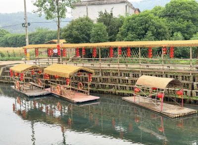 白沙河畔夜色新 竹筏悠悠入画来 ——桂花镇白沙村以