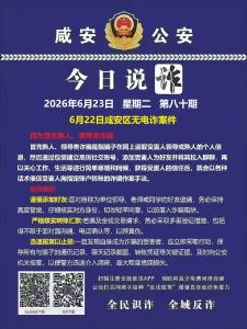 今日说诈｜全民识诈 全域反诈（第八十期）