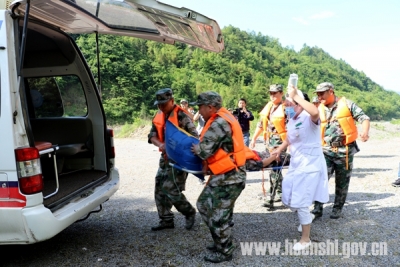 屯　堡：开展防汛抢险应急演练