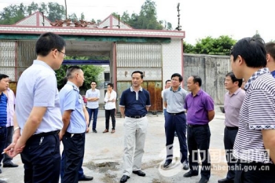 向前进实地调研金山大道西段项目建设推进情况（图）