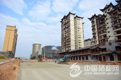 （喜迎十九大）金山大道建设正酣（图）