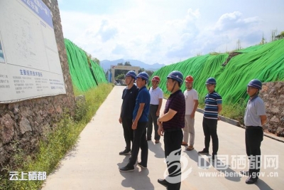 市领导调研恩施市二水厂迁建工程项目情况