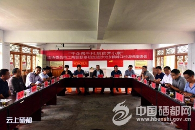 政协委员市工商联联络组到沙地乡调研精准扶贫工作