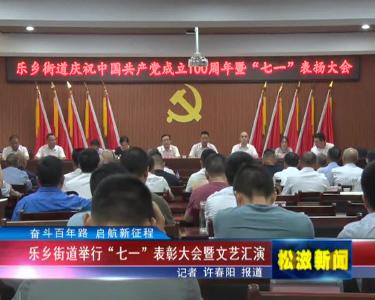 【奋斗百年路 启航新征程】乐乡街道举行“七一”表彰大会暨文艺汇演（20210629）