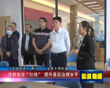 汪卫调研洈水 新江口 八宝等乡镇街道