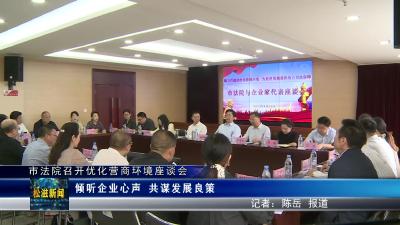 市法院召开优化营商环境座谈会（20230423）