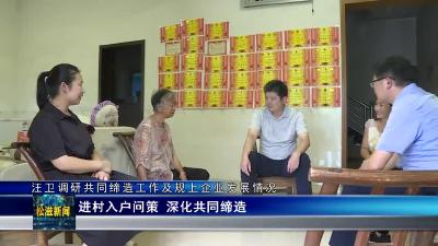 汪卫调研共同缔造工作及规上企业发展情况（20230821）