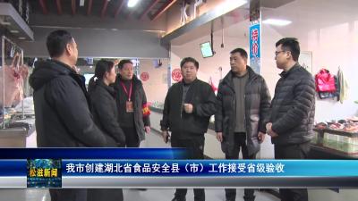 我市创建湖北省食品安全县（市）工作接受省级验收（20231229）