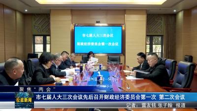 【聚焦“两会”】市七届人大三次会议先后召开财政经济委员会第一次 第二次会议（20240105）