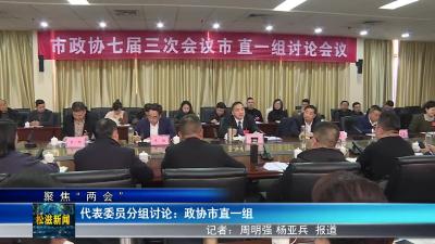 【聚焦“两会”】代表委员分组讨论：政协市直一组（20240104）