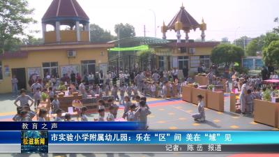 【教育之声】市实验小学附属幼儿园：乐在“区”间   美在“域”见（20240508）