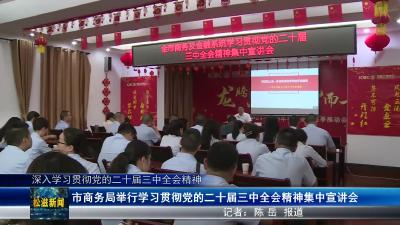 【深入学习贯彻党的二十届三中全会精神】市商务局举行学习贯彻党的二十届三中全会精神集中宣讲会（20240929）