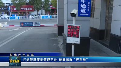 【聚焦民生实事】打造智慧停车管理平台 破解城市“停车难”（20241217）