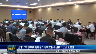全市“干部素质提升年”专项工作小组第二次会议召开（20250428）