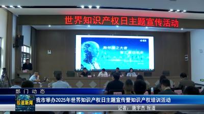 【部门动态】我市举办2025年世界知识产权日主题宣传暨知识产权培训活动（20250427）