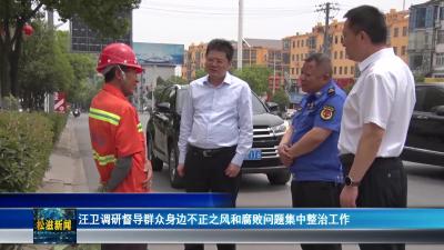 汪卫调研督导群众身边不正之风和腐败问题集中整治工作（20250419）