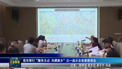 我市举行“服务支点 共建家乡”五一返乡企业家座谈会（20250506）