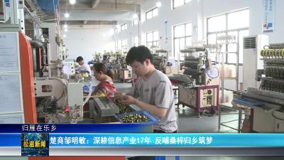 【归雁在乐乡】楚商邹明敏：深耕信息产业17年  反哺桑梓归乡筑梦（20250611）