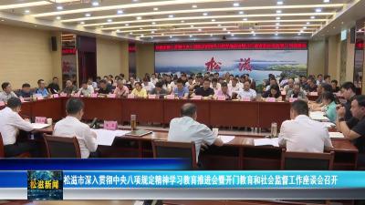 松滋市深入贯彻中央八项规定精神学习教育推进会暨开门教育和社会监督工作座谈会召开（20250613）
